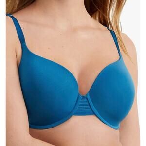 Le Mystere Second Skin Back Smoother T Shirt Bra Size 32G Ink Blue NEW MSRP $68